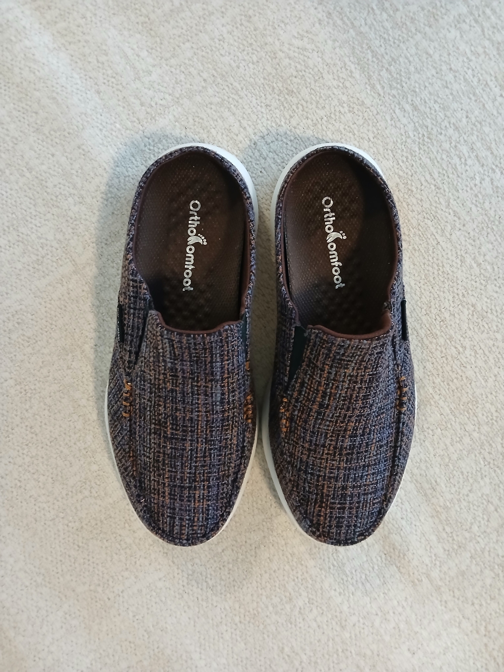 ✨️Like NEW! •OrthoComfort• Slip-On Casual Comfort Shoes - Brown Multi - Picture 7 of 14